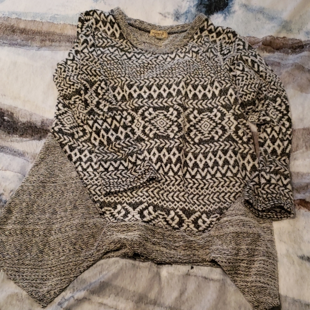 NWOT asymmetrical tunic sweater
